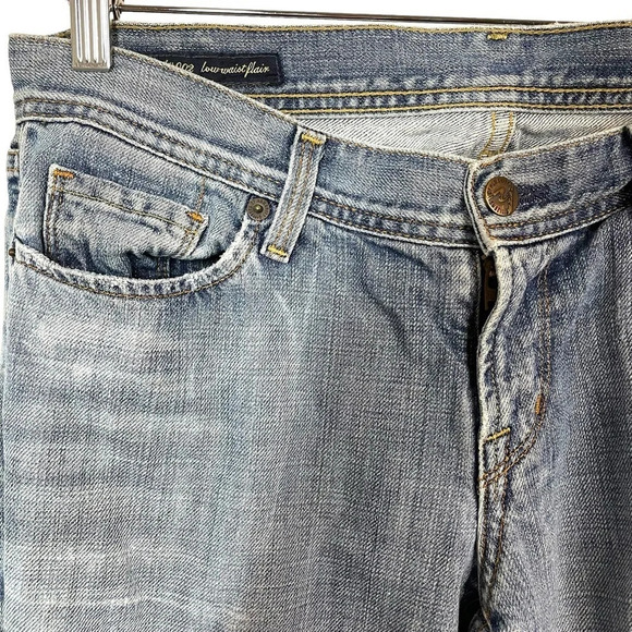 Citizens of Humanity Ingrid 002 Stretch Distressed Low Waist Flair Jeans Size 30 - Picture 10 of 17